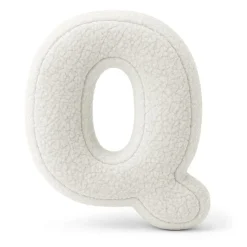 - Almohada Infantil con Forma de Letra “Q” Color Blanco Roto “Bearly Q”*MEOWBABY Best