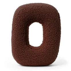 Online - Almohada Infantil con Forma de Letra “O” Color Marrón Oscuro “Bearly O” Descanso·Colchones Y Almohadas