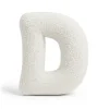 - Almohada Infantil con Forma de Letra “D” Color Blanco Roto “Bearly D”*MEOWBABY Best