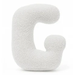 - Almohada Infantil con Forma de Letra “G” Color Blanco Roto “Bearly G”*MEOWBABY Hot