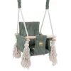 - Columpio Infantil de Interior Cuadrado Color Verde Oliva “Square Swing Olive Green”*MEOWBABY Online