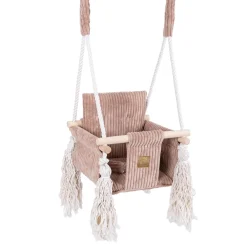 Sale - Columpio Infantil de Interior Cuadrado Color Rosa “Square Swing Powder Pink” Entretenimiento·Hamacas Y Columpios