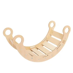 Hot - Mecedora Infantil de Madera Natural con Cojín Beige “Medium Dream Rocker Classic” Entretenimiento·Hamacas Y Columpios