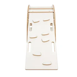 Sale - Mecedora Infantil Blanca con Escalera y Cojín Gris “Medium Dream Rocker White Wood” Entretenimiento·Hamacas Y Columpios