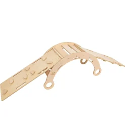 - Mecedora Infantil de Madera Natural con Tobogán, Escalera y Cojín Beige “Medium Dream Rocker Classic”*MEOWBABY Outlet