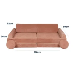 Hot - Sofá de pana Premium infantil marrón Entretenimiento·Hamacas Y Columpios|Estilo De Vida