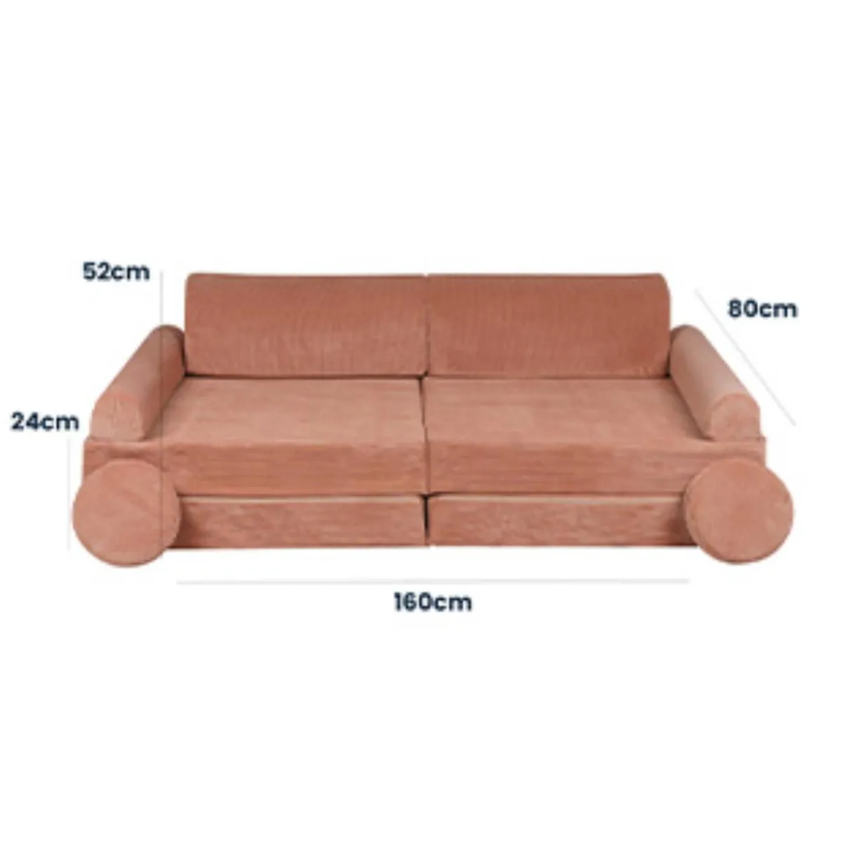 Hot - Sofá de pana Premium infantil marrón Entretenimiento·Hamacas Y Columpios|Estilo De Vida