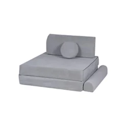 Outlet - Sofá de pana Premium infantil gris Entretenimiento·Hamacas Y Columpios|Estilo De Vida