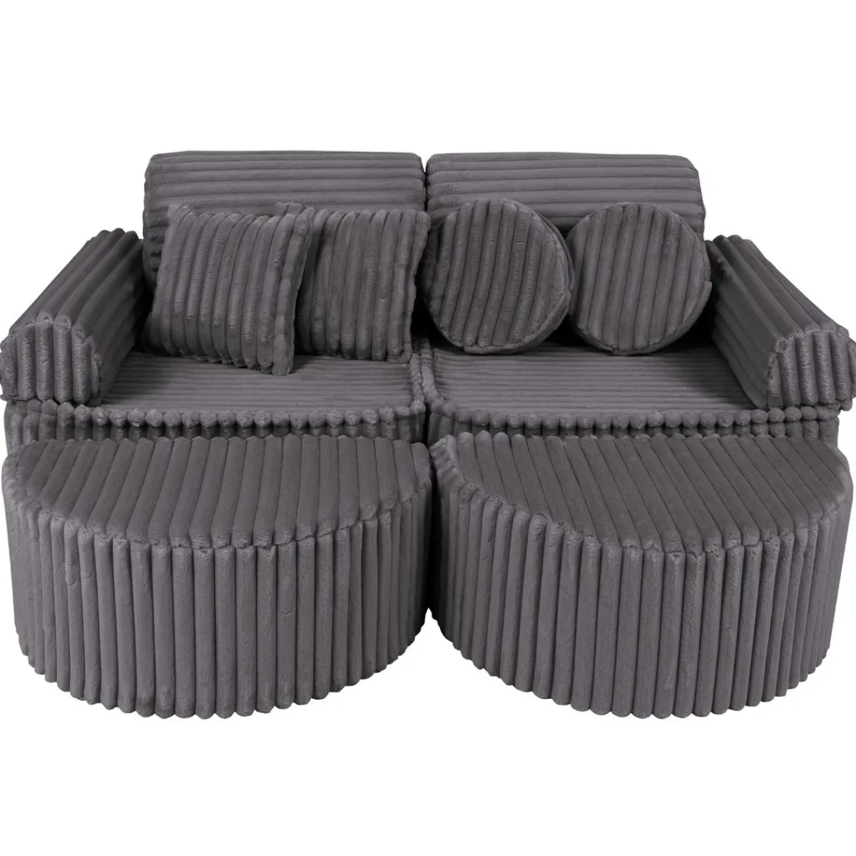 - Sofá Infantil Churros Pocket Max Color Gris Jurassic*MEOWBABY New