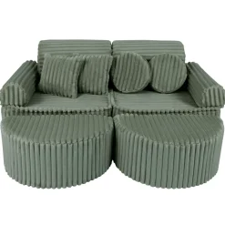 - Sofá Infantil Churros Pocket Max Color Verde Olive Sage*MEOWBABY