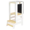 Clearance - Torre de aprendizaje con pizarra de Madera blanca con Elementos Naturales Estilo De Vida