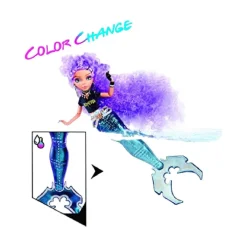 Best Mermaze Mermaidz - Riviera - Muñeca sirena, sirena guitarrista que cambia de color Muñecas