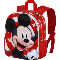 Best Mickey Mouse - Mochila Preescolar 3D Compacta Roja ㅤ Material Escolar