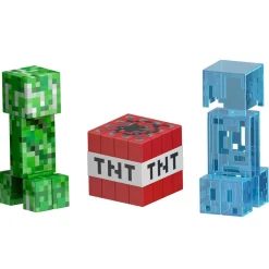 Minecraft - Figura articulada Creeper Nivel Diamante con accesorios ㅤ Figuras De Acción