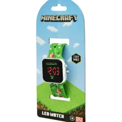 Minecraft - Reloj LED digital estilo Minecraft, multicolor ㅤ*KIDS EUROSWAN S.L.