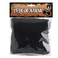 Online Mini Telaraña Negra Halloween