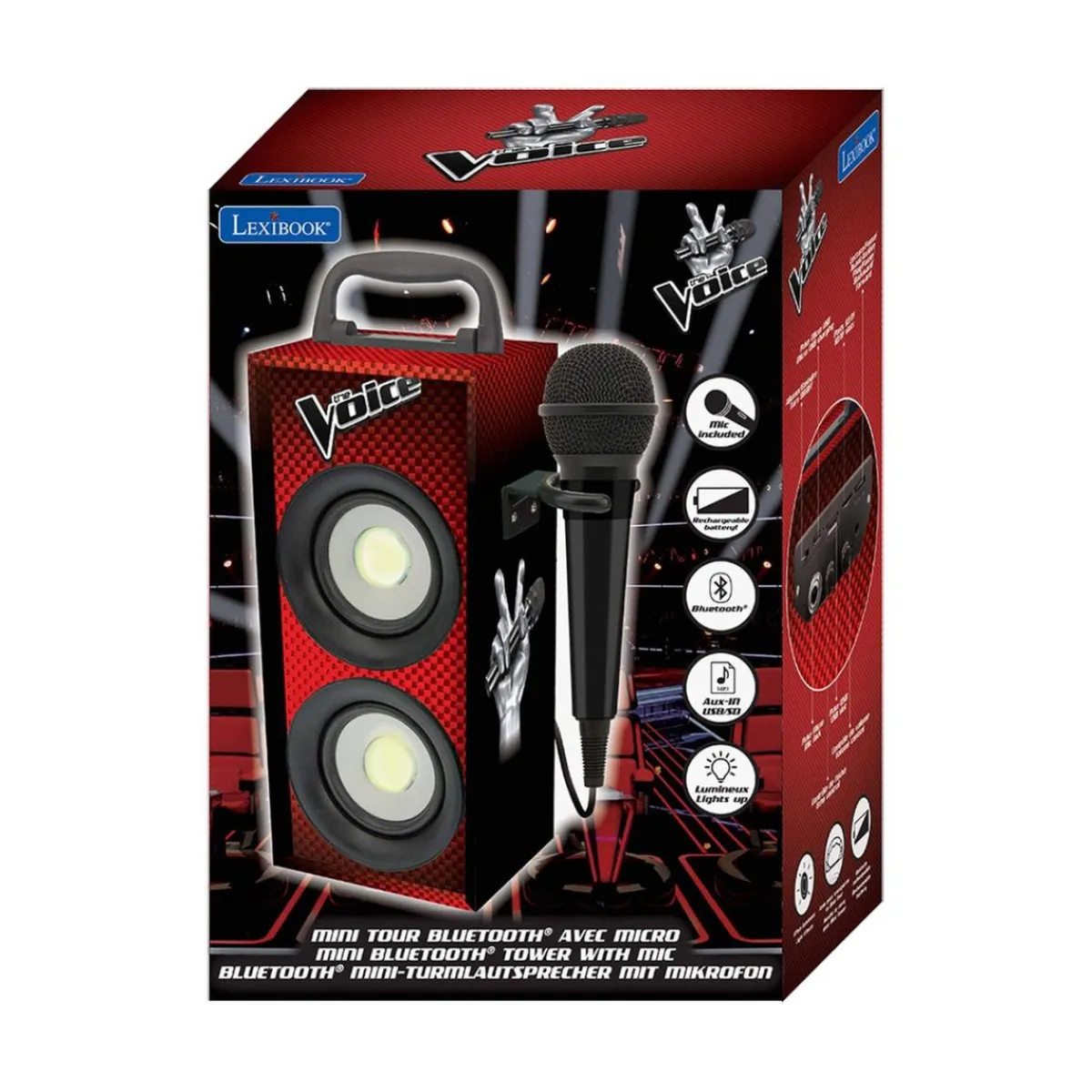 Mini Torre de Sonido Portátil con Bluetooth (varios modelos)*LEXIBOOK Discount