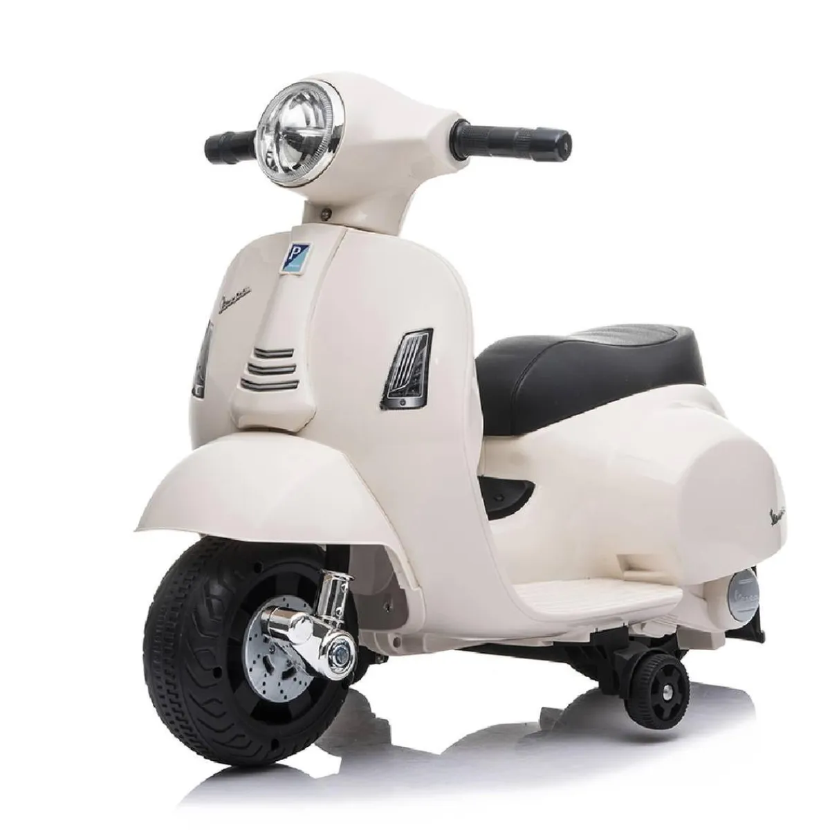 New Mini Vespa blanca 6V Vehículos De Batería O A Pedales