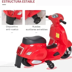 Mini Vespa roja 6V*PL OCIOTRENDS
