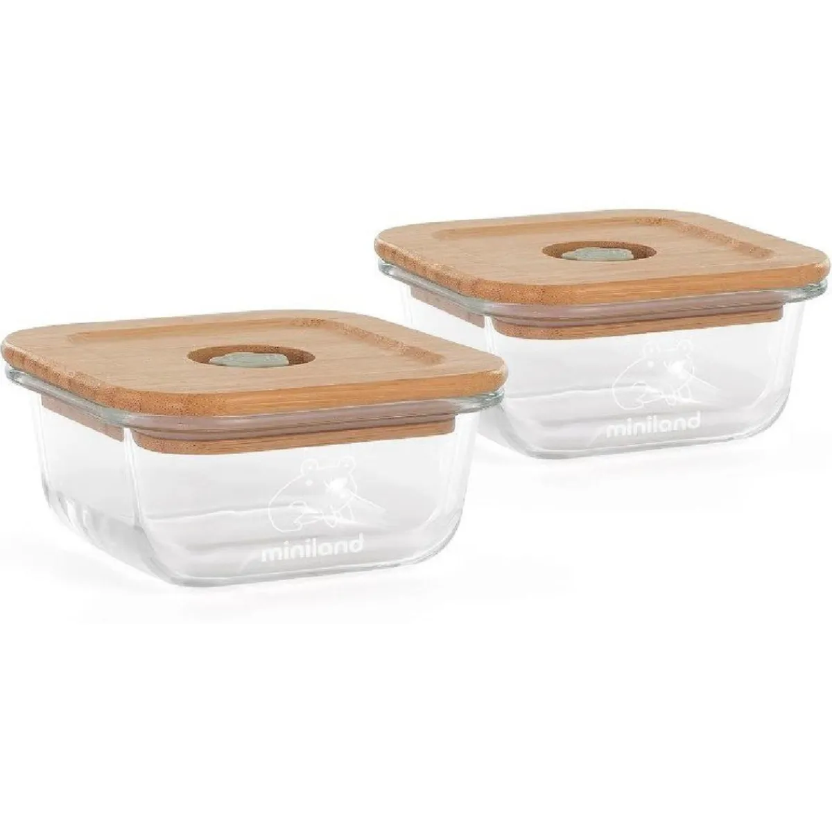 Online - Bolsa isotérmica + 2 recipientes cristal Ecosquare pollito Preparación Comida Y Accesorios·Termos, Recipientes Y Contenedores