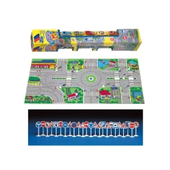 Best - Tapíz de tráfico y base ciudad con coches y señales Vehículos Y Circuitos