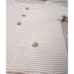 Mono para bebé de canalé beige*Prenatal Clearance