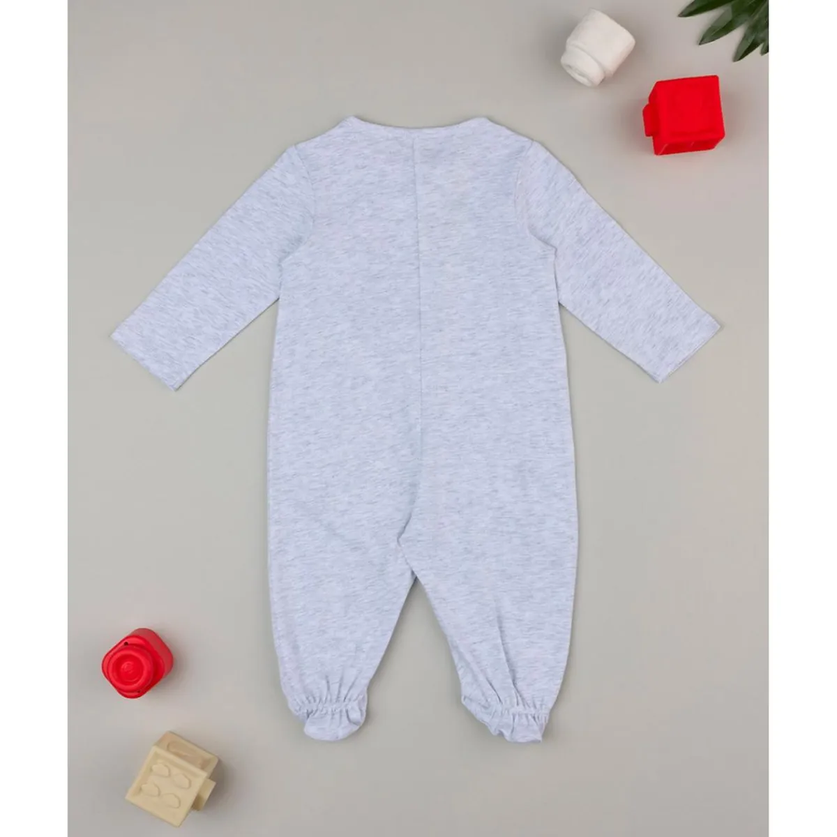 Clearance Mono unisex gris con escritura Recién Nacido·Ropa Y Accesorios|Ropa Y Accesorios·Peleles