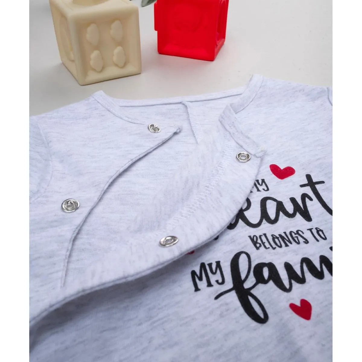 Clearance Mono unisex gris con escritura Recién Nacido·Ropa Y Accesorios|Ropa Y Accesorios·Peleles