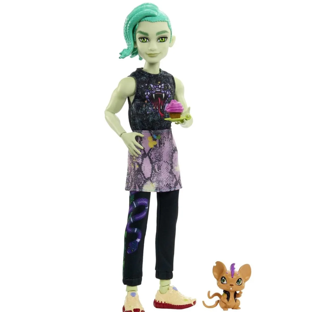 Best Monster High - Deuce Gorgon con mascota y accesorios ㅤ Muñecas