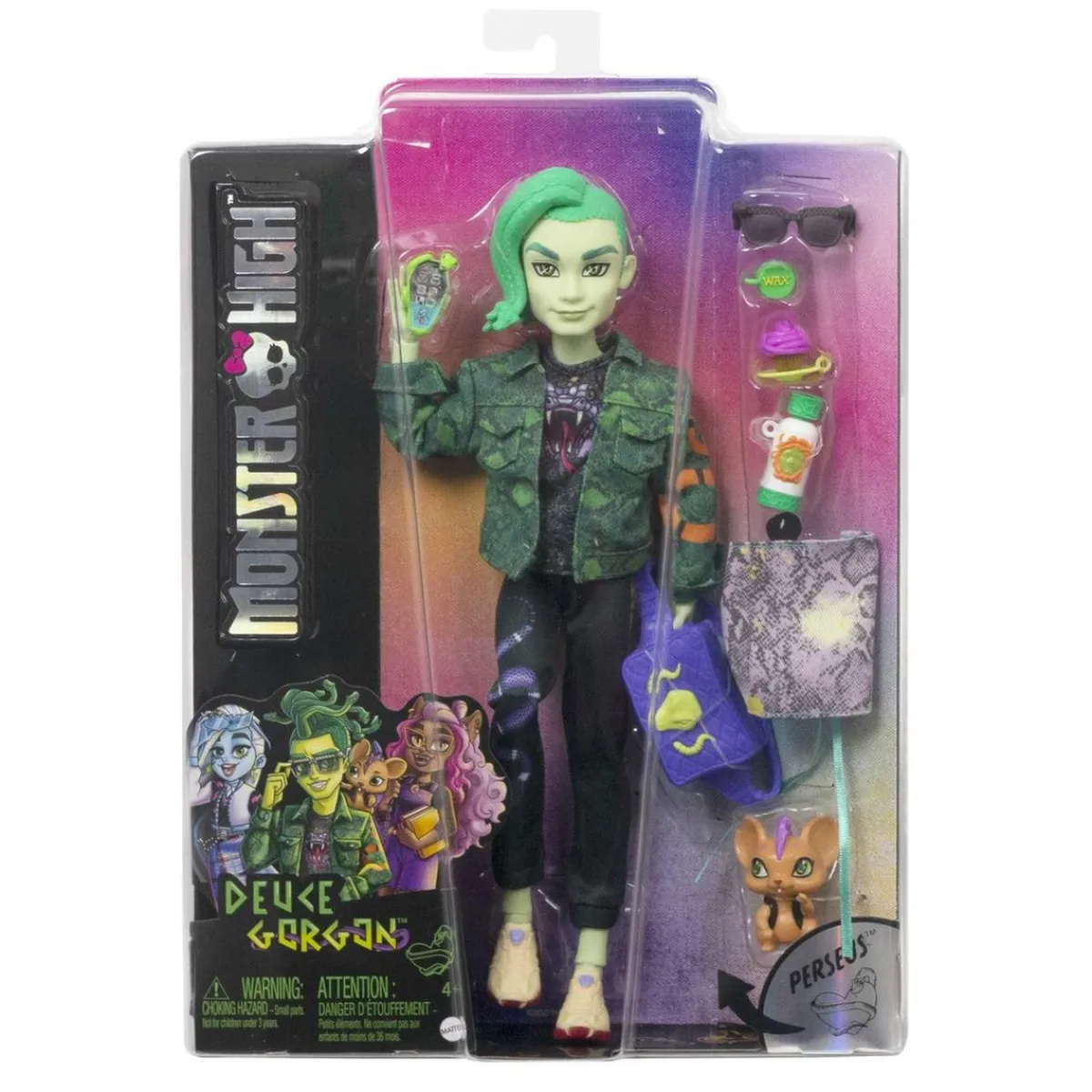 Best Monster High - Deuce Gorgon con mascota y accesorios ㅤ Muñecas