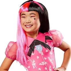 Monster High - Peluca Draculaura para niñas, talla standard para carnaval, navidad, cumpleaños y Halloween*RUBIE'S Hot