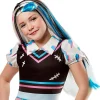 Discount Monster High - Peluca Frankie Stein talla Standard para Carnaval, Navidad, Fiestas y Halloween Disfraces|Halloween