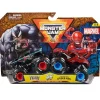 - Pack 2 vehículos Marvel - Venom vs Spider-man*MONSTER JAM Best