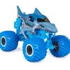 - Vehículo die cast Megalodon oscuro 1:24*MONSTER JAM New