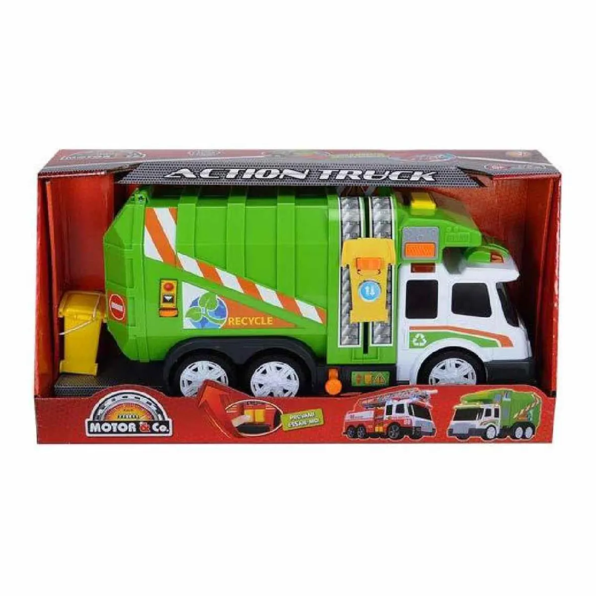 Motor & Co - Camión de reciclaje con luces y sonidos Vehículos Y Circuitos