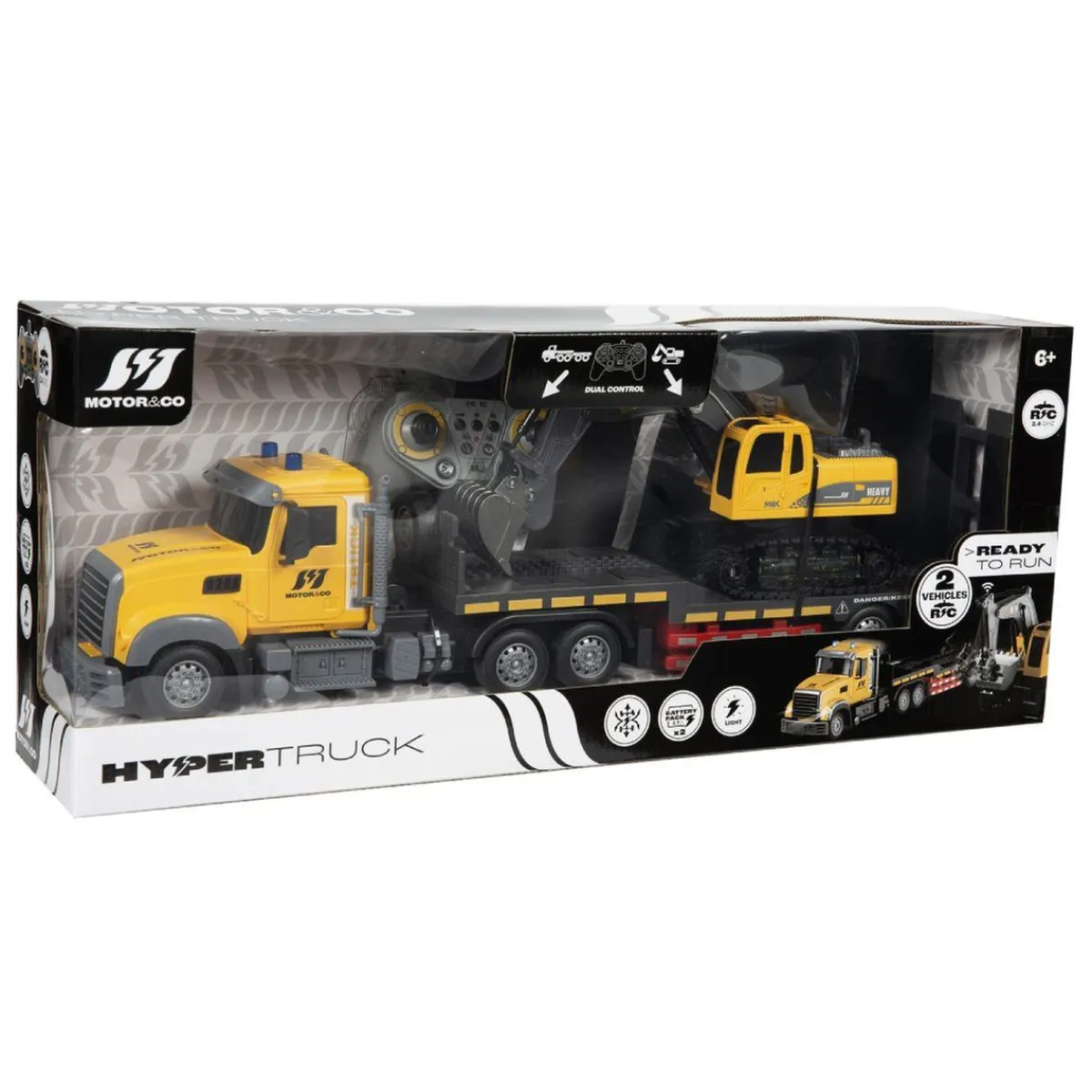 Online Motor & Co - Camión y excavadora con control remoto Vehículos Y Circuitos