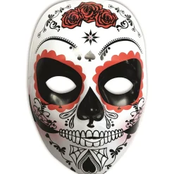 Máscara Calavera Katrina Rosas Rojas Día de los Muertos*RUBIE'S Best