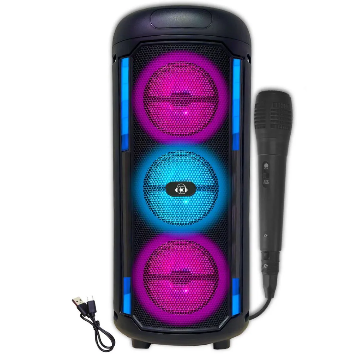 - Amplificador Karaoke con luces LED*MUSIC STAR Discount