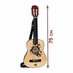 Sale Music Star - Guitarra de madera 75 cm Música|Electrónicos