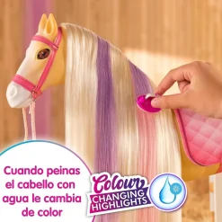 Best - Muñeca articulada con caballo y accesorios de cuidado ㅤ Muñecas