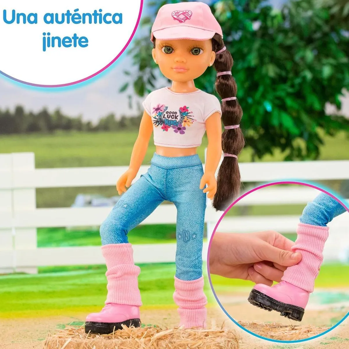 Best - Muñeca articulada con caballo y accesorios de cuidado ㅤ Muñecas
