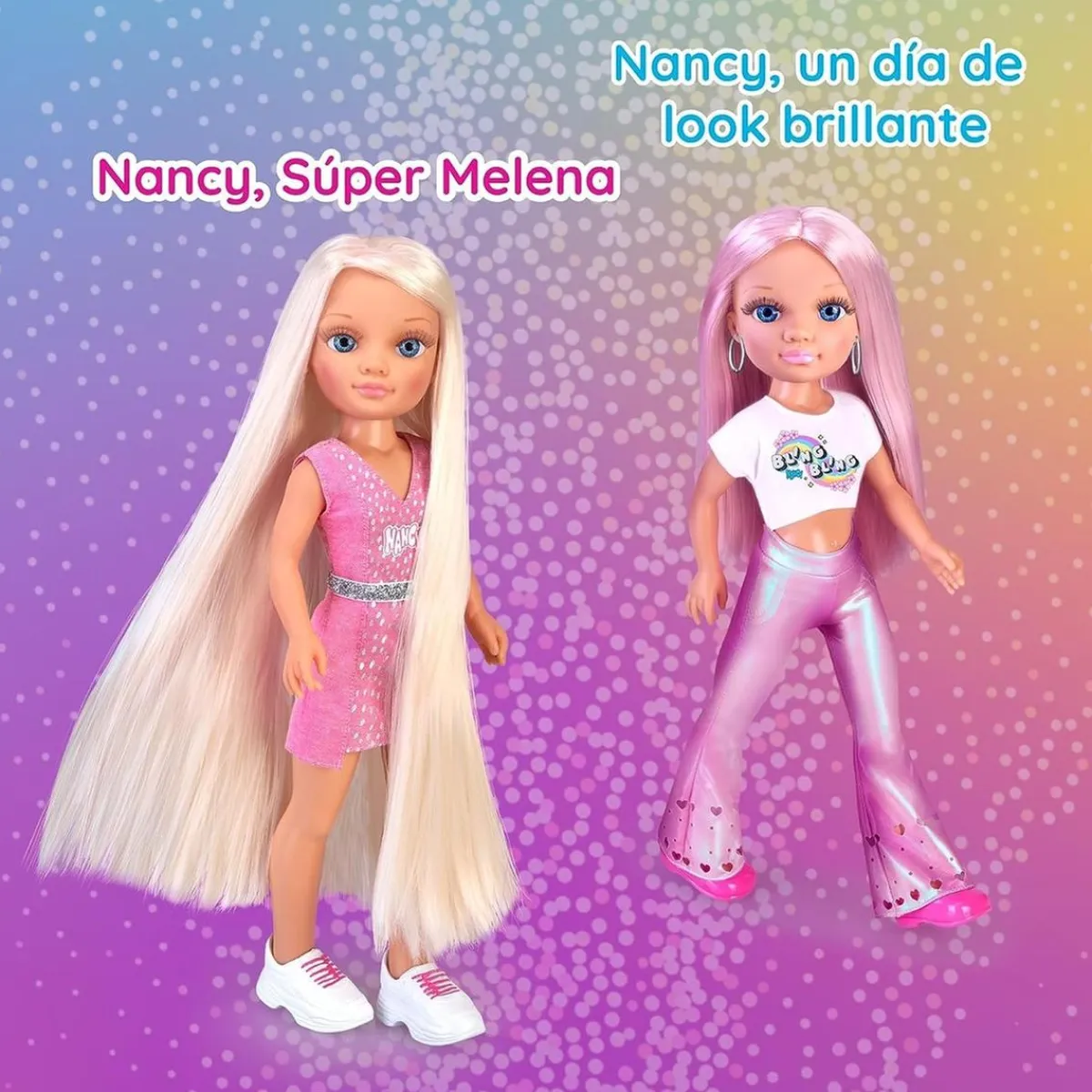 Discount - Muñeca con pelo rosa, juego para peinar y decorar, máquina de gemas y accesorios ㅤ Muñecas