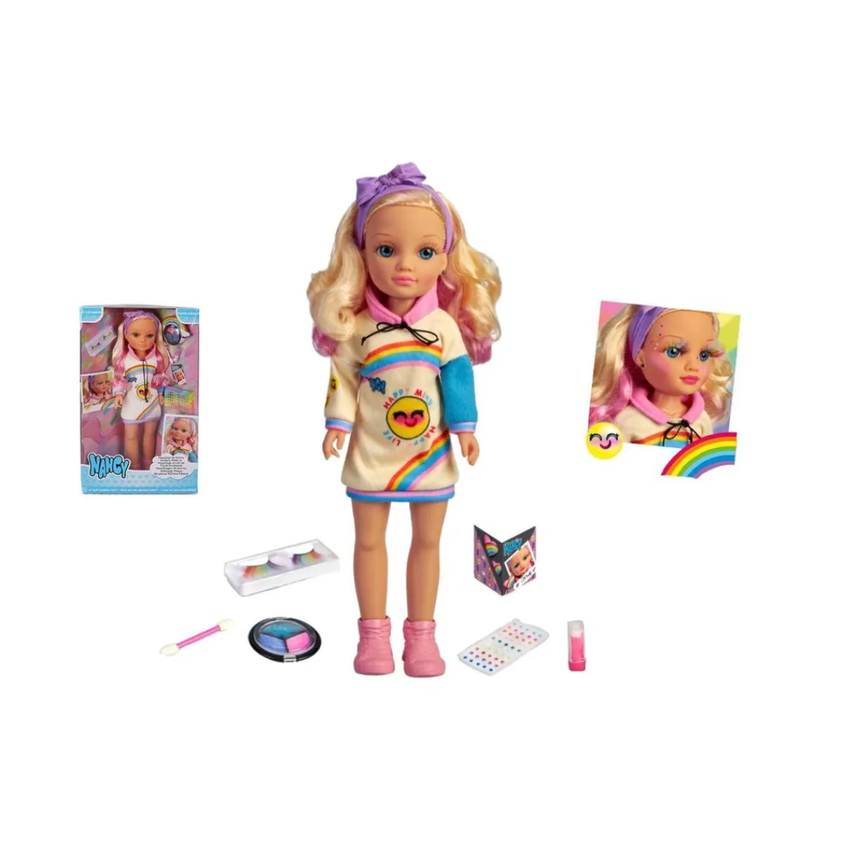 - Muñeca maquillaje arcoirirs Muñecas