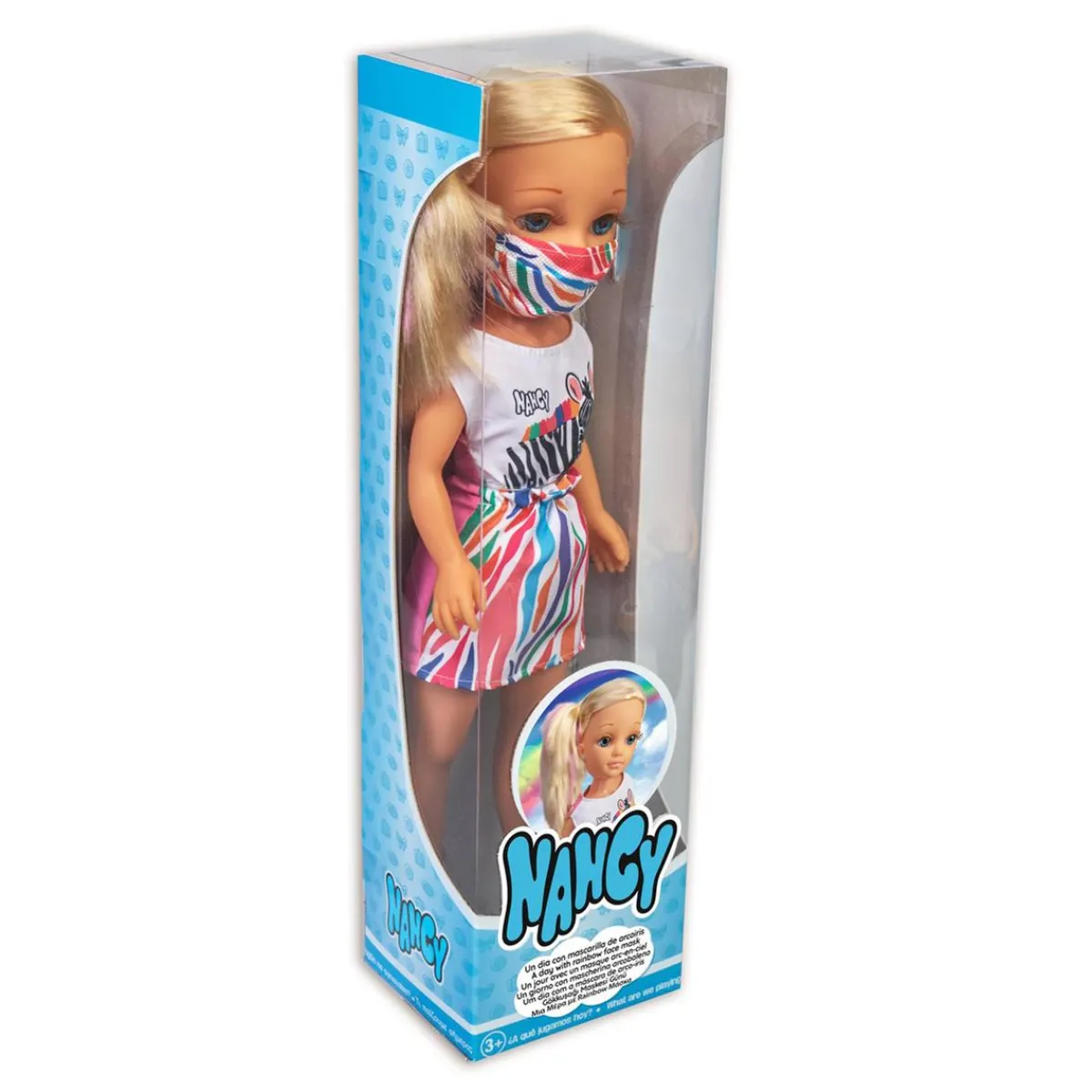 Online - Un día con mascarilla arcoíris Muñecas