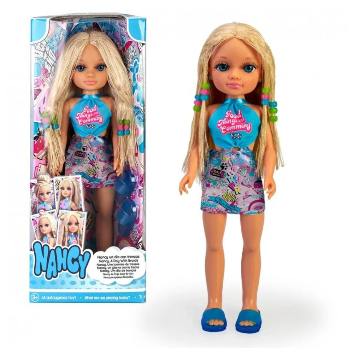 Best - Un día de trenzas, pelo rubio Muñecas