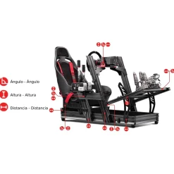 Outlet Cockpit Aluminium Simulator para sillón Gaming Front & Side Mount Edition Videojuegos
