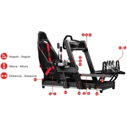 Cockpit Aluminium Simulator para sillón Gaming Wheel Plate Edition*NEXT LEVEL RACING Sale