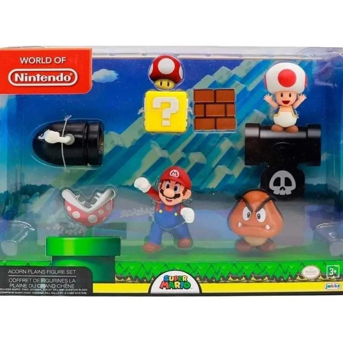 - Super Mario - Set Diorama Dehesa Bellotera con 4 Figuras y 1 Accesorio ㅤ*NINTENDO