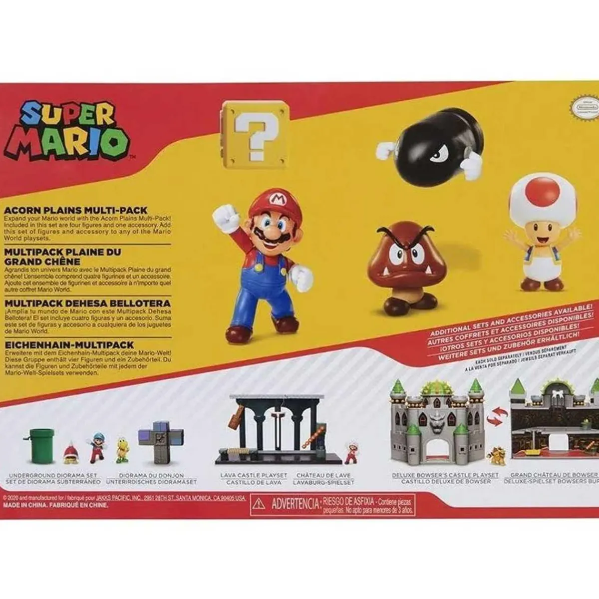 - Super Mario - Set Diorama Dehesa Bellotera con 4 Figuras y 1 Accesorio ㅤ*NINTENDO