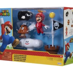 Best - Super Mario - Set Diorama Nube Super Mario con Figuras ㅤ Figuras De Acción